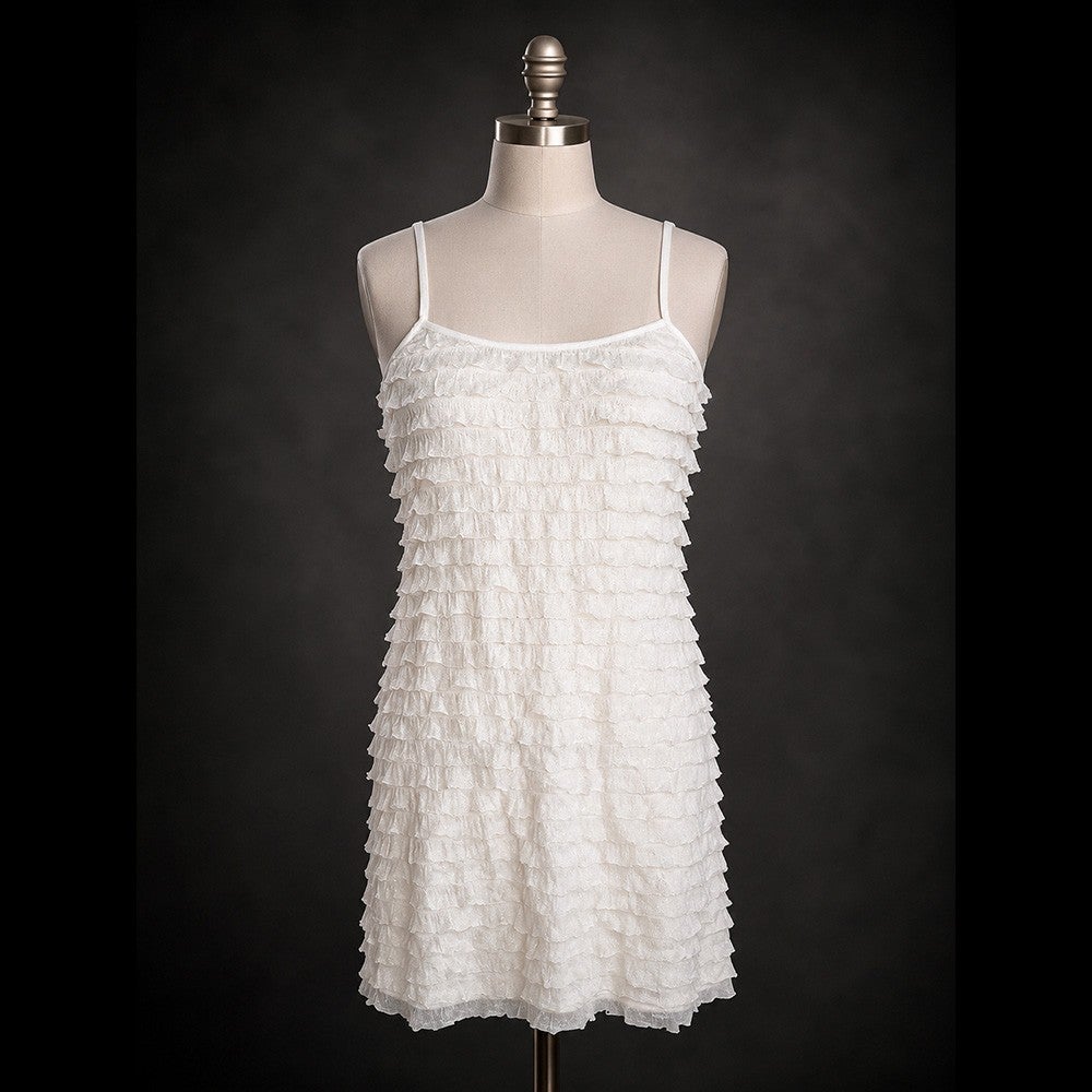 Free People Gold Fleck Ruffle Slip Dress | Women's S/P